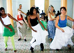 Afrocuban dance class